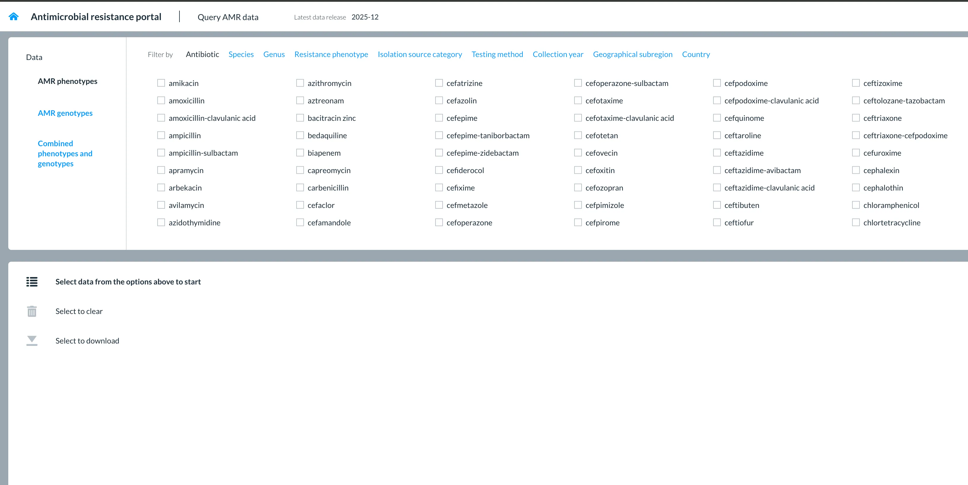 The EMBL-EBI AMR portal