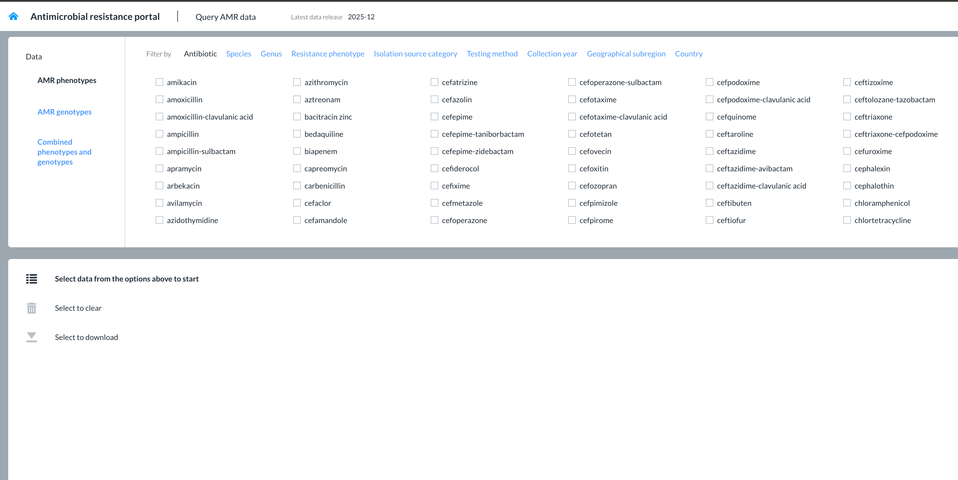 The EMBL-EBI AMR portal